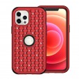 iPhone11 Pro 5.8 Inches 2019 Case,3 in 1 [Studded Rhinestone][Full-Body Protective] [Shockproof] Hard PC+ Soft Silicon Rubber Armor Defender Protective Cover