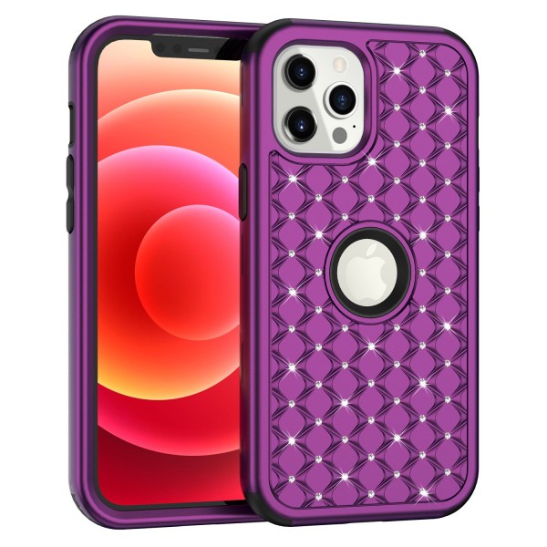 iPhone 11 Pro Max (6.5 inches)2019 Case,3 in 1 [Studded Rhinestone][Full-Body Protective] [Shockproof] Hard PC+ Soft Silicon Rubber Armor Defender Protective Cover