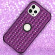 iPhone 12 Mini  (5.4 inches) 2020 Release Case,3 in 1 [Studded Rhinestone][Full-Body Protective] [Shockproof] Hard PC+ Soft Silicon Rubber Armor Defender Protective Cover