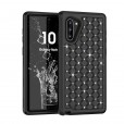 Samsung Note10 Plus/Note10 Plus 5G Case,3 in 1 [Studded Rhinestone][Full-Body Protective] [Shockproof] Hard PC+ Soft Silicon Rubber Armor Defender Protective Cover
