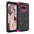 Samsung Galaxy Note9 Case,3 in 1 [Studded Rhinestone][Full-Body Protective] [Shockproof] Hard PC+ Soft Silicon Rubber Armor Defender Protective Cover