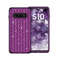 Samsung Galaxy S10 Case,3 in 1 [Studded Rhinestone][Full-Body Protective] [Shockproof] Hard PC+ Soft Silicon Rubber Armor Defender Protective Cover