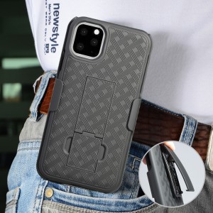 iPhone 11 Pro 5.8 inches 2019 Case,Belt Clip Holster Heavy Duty Shockproof Rugged Hybrid PC with Built in Kickstand Hard Cover, For IPhone 11 Pro