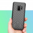 For Samsung Galaxy S9 Armor Holster W/Kickstand Belt Clip Case Cover
