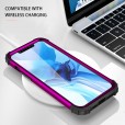 iPhone 12 Mini  (5.4 inches) 2020 Release Case,Layers Heavy Duty Shockproof Rugged Anti-Scratch Wireless Charging Support Anti-slip Bumper Silicone TPU Cover