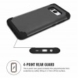 Samsung Galaxy S8 Case,Layers Heavy Duty Shockproof Rugged Anti-Scratch Wireless Charging Support Anti-slip Bumper Silicone TPU Cover