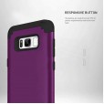 Samsung Galaxy S8 Case,Layers Heavy Duty Shockproof Rugged Anti-Scratch Wireless Charging Support Anti-slip Bumper Silicone TPU Cover