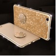 Color Glitter Design with Ring Holder TPU Smart Phone Case