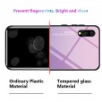 Samsung Galaxy A01 5.7 inches Case ,Slim Fit Lightweight TPU Bumper Glossy Back Colorful Glass [Without Screen Protector] Protective Cover