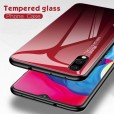 Samsung Galaxy A11 6.4 inches Case ,Slim Fit Lightweight TPU Bumper Glossy Back Colorful Glass [Without Screen Protector] Protective Cover