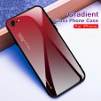 iPhone 7 & iPhone 8 & iPhone SE 2020 4.7 inches Case , Lightweight TPU Bumper Glossy Back Colorful Glass [Without Screen Protector] Protective Cover