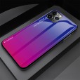 iPhone 11 Pro 5.8 inches 2019 Release Case , Lightweight TPU Bumper Glossy Back Colorful Glass [Without Screen Protector] Protective Cover