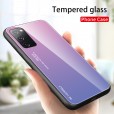 Samsung Galaxy S20FE 6.5 inch Case ,Slim Fit Lightweight TPU Bumper Glossy Back Colorful Glass [Without Screen Protector] Protective Cover