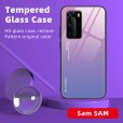Samsung Galaxy S20FE 6.5 inch Case ,Slim Fit Lightweight TPU Bumper Glossy Back Colorful Glass [Without Screen Protector] Protective Cover