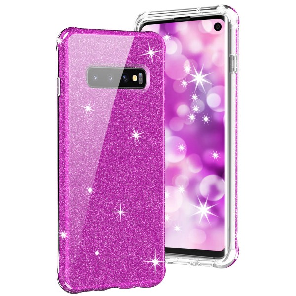 Samsung Galaxy S10 Case with Built-in Screen Protector, Full Body 360°Protective Shockproof Dual Layer Anti-Scratch Soft TPU Cover