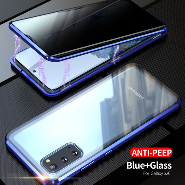Samsung Galaxy A51 4G Case,Privacy Anti-Spy Built-in Screen Protector Magnetic Adsorption Metal Double Sided Tempered Glass Full Body Protective