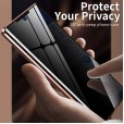 Samsung Galaxy Note20 6.7 inch Case, Anti-spy Full Body Privacy Protection Double Tempered Glass Magnetic Adsorption Metal Bumper Shockproof