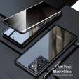 Samsung Galaxy Note20 6.7 inch Case, Anti-spy Full Body Privacy Protection Double Tempered Glass Magnetic Adsorption Metal Bumper Shockproof