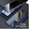 Samsung Galaxy Note20 Ultra 6.9 inch Case, Anti-spy Full Body Privacy Protection Double Tempered Glass Magnetic Adsorption Metal Bumper Shockproof