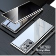 Samsung Galaxy Note20 Ultra 6.9 inch Case, Anti-spy Full Body Privacy Protection Double Tempered Glass Magnetic Adsorption Metal Bumper Shockproof