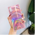Samsung Galaxy A21 Case,Slim Psychedelic Holographic Gradient Iridescent Sparkle Shiny Soft TPU Bumper Hard Back Protective Cover