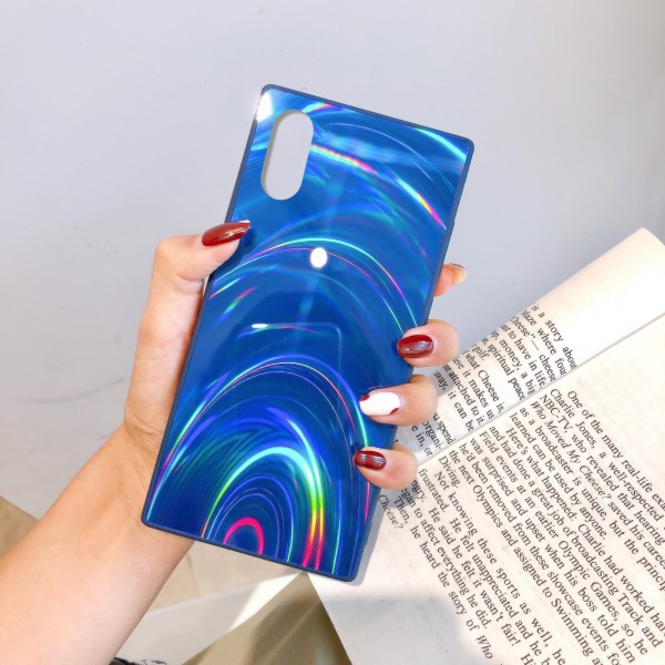 Samsung Galaxy A21S Case,Slim Psychedelic Holographic Gradient Iridescent Sparkle Shiny Soft TPU Bumper Hard Back Protective Cover
