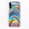 Samsung Galaxy A70 Case,Slim Psychedelic Holographic Gradient Iridescent Sparkle Shiny Soft TPU Bumper Hard Back Protective Cover