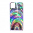 Samsung Galaxy A71 4G 6.7 inches Case, Slim Psychedelic Holographic Gradient Iridescent Sparkle Shiny Soft TPU Bumper Hard Back Protective Cover