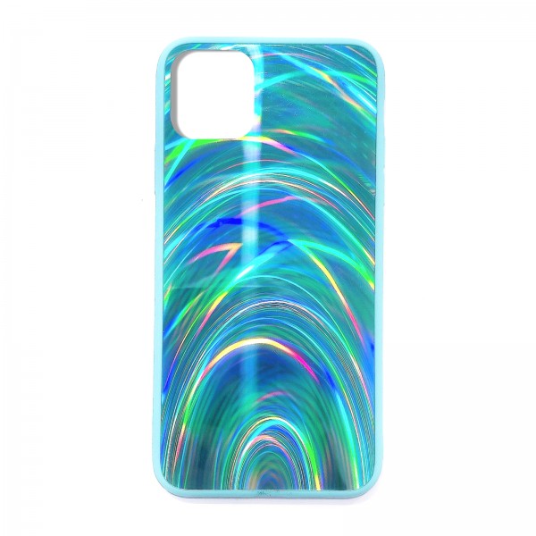 iPhone11 Pro 5.8 Inches 2019 Case, Slim Psychedelic Holographic Gradient Iridescent Sparkle Shiny Soft TPU Bumper Hard Back Protective Cover