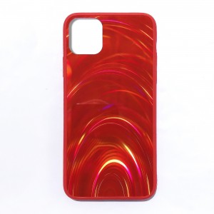 iPhone11 Pro 5.8 Inches 2019 Case, Slim Psychedelic Holographic Gradient Iridescent Sparkle Shiny Soft TPU Bumper Hard Back Protective Cover, For IPhone 11 Pro