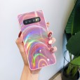 Samsung Galaxy S9 Plus Case ,Slim Psychedelic Holographic Gradient Iridescent Sparkle Shiny Soft TPU Bumper Hard Back Protective Cover