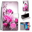 Samsung Galaxy A20 & Samsung A30 Case , Lightweight Pattern PU Leather Magnetic Flip Stand Wristlet with Card Slots Stand Holder Cover