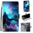 Samsung Galaxy S9 Case, Lightweight Pattern PU Leather Magnetic Flip Stand Wristlet with Card Slots Stand Holder Cover