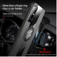 Samsung Galaxy A51 4G 6.5  inches Case, Car Magnetic Slim Ring Holder Rubber Bumper Kickstand Shockproof Back Cover (without Screen Protector)