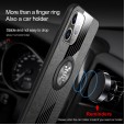 Apple iPhone 11 Pro Max(6.5 inches) Case, Car Magnetic Slim Ring Holder Rubber Bumper Kickstand Shockproof Back Cover (without Screen Protector)