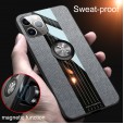 Apple iPhone 11 Pro Max(6.5 inches) Case, Car Magnetic Slim Ring Holder Rubber Bumper Kickstand Shockproof Back Cover (without Screen Protector)