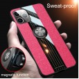 Apple iPhone 12 Pro Max (6.7 inches) 2020 Release Case, Car Magnetic Slim Ring Holder Rubber Bumper Kickstand Shockproof Back Cover (without Screen Protector)