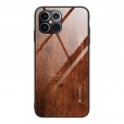 iPhone 11 Pro Max (6.5 inches)2019 Case,Wood Grain Patterned Slim Tempered Galaxy Back Shockproof Rubber Protective Cover