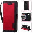 Samsung Galaxy A20 & A30 Case,Retro PU Leather Flip with Cards Slots Folding Stand Full Protection Hand Wrist Strap Cover