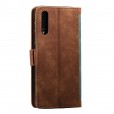 Samsung Galaxy A50 Case,Retro PU Leather Flip with Cards Slots Folding Stand Full Protection Hand Wrist Strap Cover