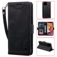 iPhone 12 Mini  (5.4 inches) 2020 Release Case,Retro PU Leather Flip with Cards Slots Folding Stand Full Protection Hand Wrist Strap Cover