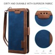 iPhone 12 Mini  (5.4 inches) 2020 Release Case,Retro PU Leather Flip with Cards Slots Folding Stand Full Protection Hand Wrist Strap Cover