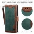 iPhone 11 6.1 inches 2019 Case,Retro PU Leather Flip with Cards Slots Folding Stand Full Protection Hand Wrist Strap Cover