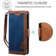 iPhone 11 Pro Max (6.5 inches)2019 Case,Retro PU Leather Flip with Cards Slots Folding Stand Full Protection Hand Wrist Strap Cover