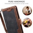 iPhone12 Pro (6.1 inches)&iPhone 12 (6.1 inches)2020 Release Case,Retro PU Leather Flip with Cards Slots Folding Stand Full Protection Hand Wrist Strap Cover