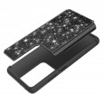 For Samsung A12 Glitter Shockproof PC Hybrid Rubber Case Cover