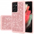 For Samsung A52 5G/4G Glitter Shockproof PC Hybrid Rubber Case Cover