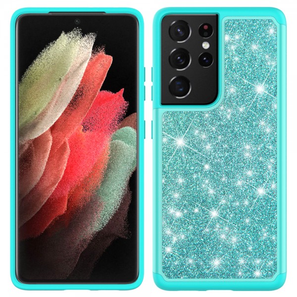Galaxy A72 5G/4G case, Glitter Sparkle Bling Heavy Duty Protection Hybrid Sturdy Impact Resistant Shockproof Wireless Charging Support Bumper Case Cover  