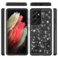 Glitter Bling Hybrid Case Silicone Protective Heavy Duty Shockproof Anti-scratch Bumper Defender Case Cover for LG G8