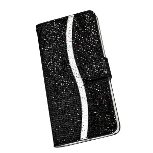 Bling Case PU Leather Card Slots Folio Flip Full Protection Kickstand Shockproof Wallet Case Cover, For Samsung S20